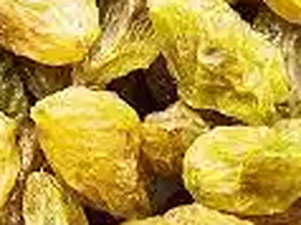 Close-up of green raisins